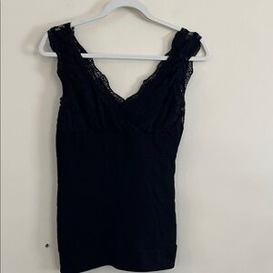 Vintage Dots Lace Top Tank‎ Y2k black Suplice Witchy Whimsigoth S